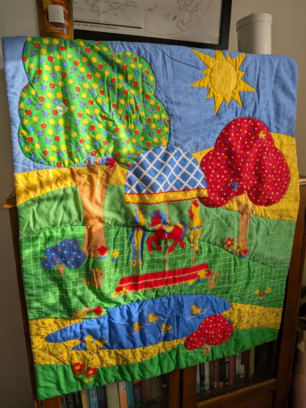 Vintage 80s Baby Quilt